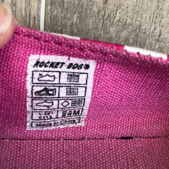 Rocket Dog Shoes Rocketdog 6 Pink White Striped Slip On Poshmark